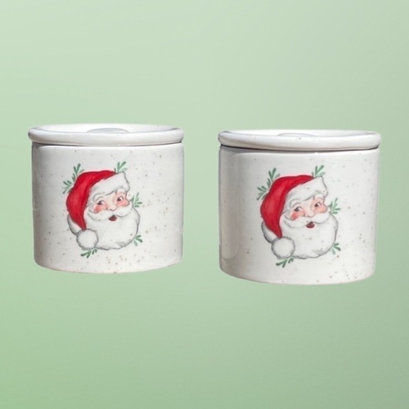 Peppermint Pine Other - Santa salt & pepper cellars set